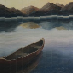 Grand Lake Dawn   18 x 18   Oil on Canvas